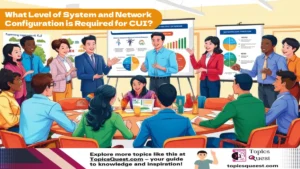 A Animation image of people showing What Level of System and Network Configuration is Required for CUI?