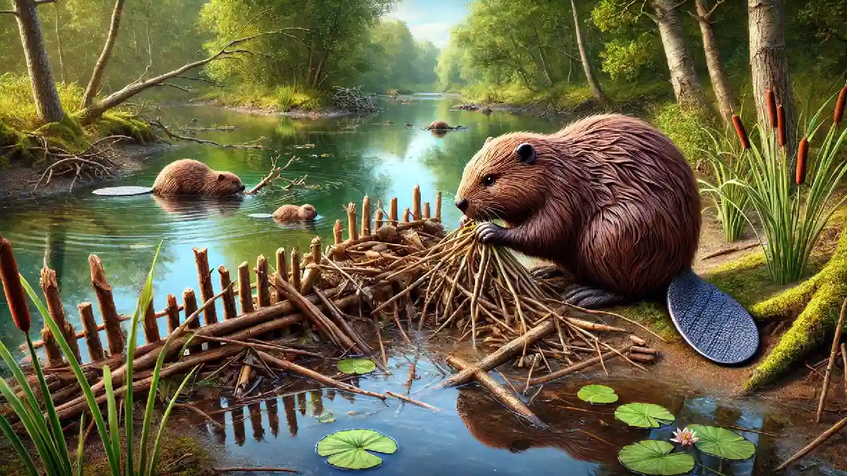 A image of beaver who is eating the Wood and that show do beavers eat wood.