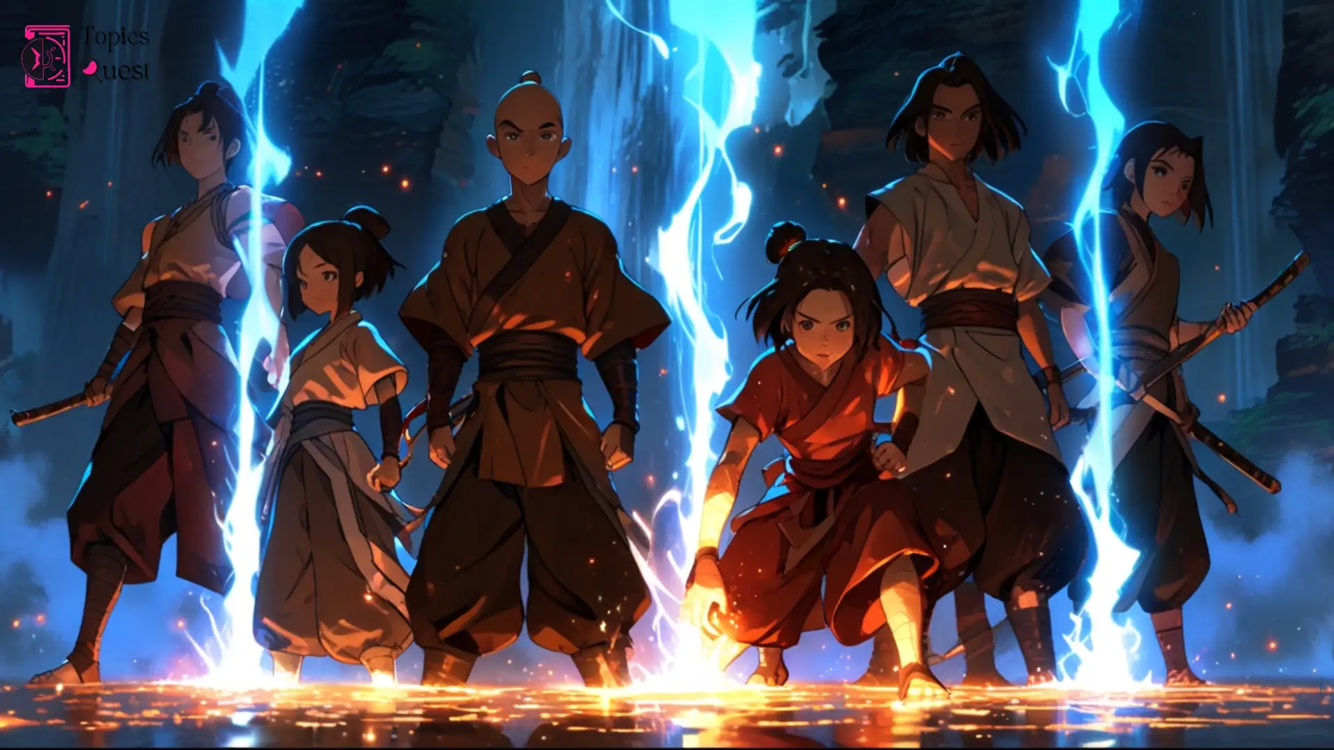 Anime-style warriors using fire and lightning powers – What is Avatar The Last Airbender?