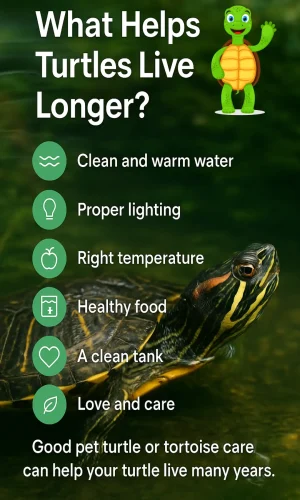 Infographic image of What Helps Turtles Live Longer