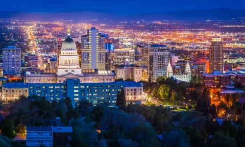 A beautiful image of salt lake city